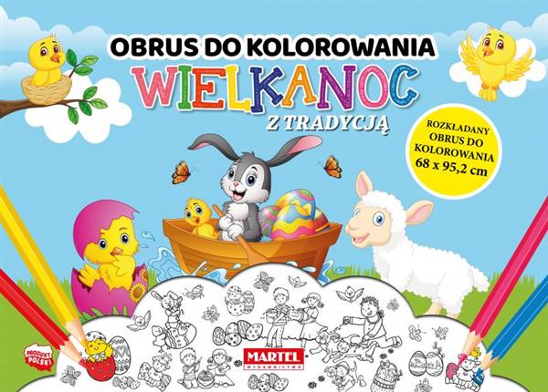 OBRUS DO KOLOROWANIA. WIELKANOC Z TRADYCJĄ
