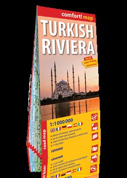RIWIERA TURECKA (TURKISH RIVIERA). LAMINOWANA MAPA