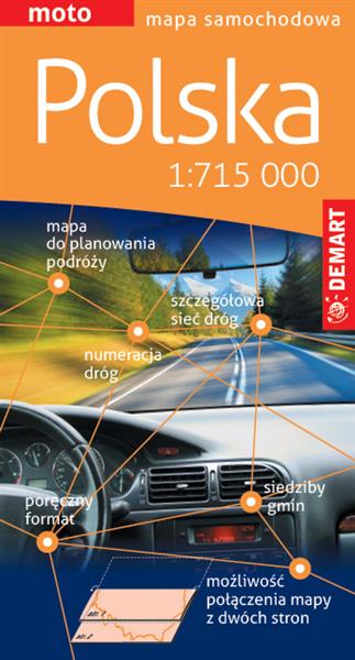 POLSKA MAPA SAMOCHODOWA