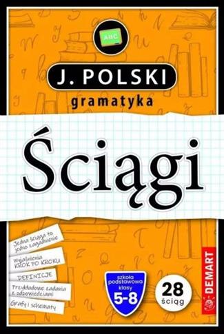 Ściągi. Karty edukacyjne. Język polski, gramatyka.