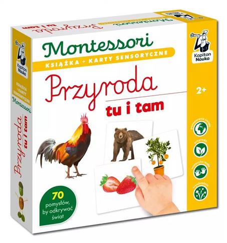 Montessori. Przyroda tu i tam. Karty sensoryczne z