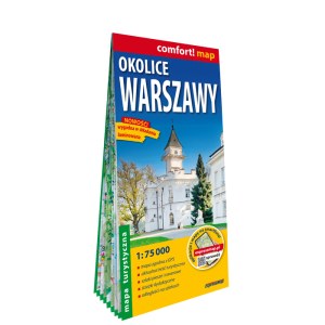 Okolice Warszawy laminowana mapa turystyczna 1:75 000