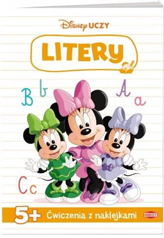 Disney uczy Minnie Ćwiczenia z naklejkami litery