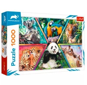 Puzzle 1000 el. Królestwo zwierząt Trefl