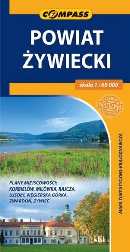 POWIAT ŻYWIECKI. MAPA TURYSTYCZNO-KRAJOZNAWCZA,