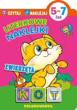 CZYTAJ NAKLEJAJ. LITERKOWE NAKLEJKI. ZWIERZĘTA 5-7