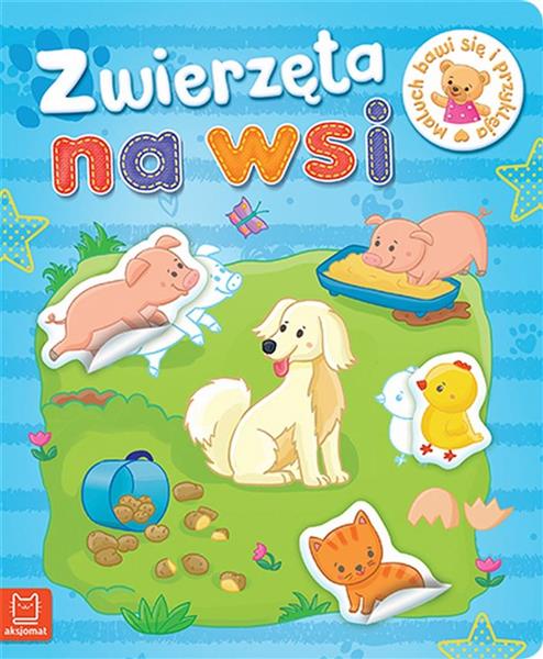MALUCH BAWI SIĘ I PRZYKLEJA. ZWIERZĘTA NA WSI