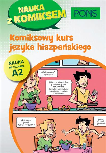 KOMIKSOWY KURS JĘZYKA HISZPAŃSKIEGO PONS POZIOM A2