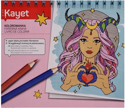 KAYET KOLOROWANKA ARTYSTYCZNA RELAKSUJĄCA MODOWA