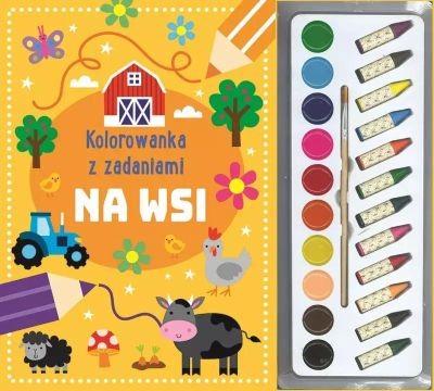 KOLOROWANKA Z ZADANIAMI. NA WSI