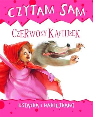 CZYTAM SAM. CZERWONY KAPTUREK. KSIĄŻKA Z NAKLEJK.