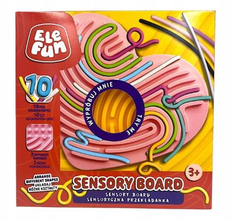 PRZEKŁADANKA SENSORYCZNA SERCE POMARAŃCZOWE