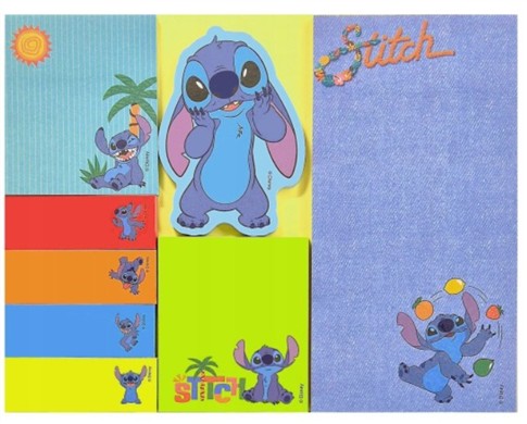 ZESTAW KARTECZEK SAMOPRZYLEPNYCH STITCH MAJEWSKI