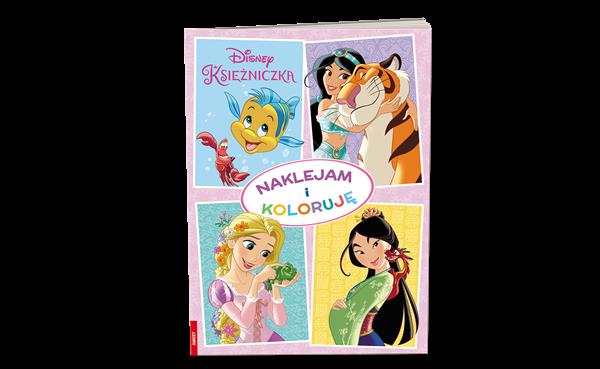 DISNEY KSIĘŻNICZKA. NAKLEJAM I KOLORUJĘ