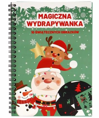 ŚWIĄTECZNA WYDRAPYWANKA Z SZABLONAMI 3+