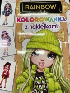 RAINBOW HIGH KOLOROWANKA Z NAKLEJKAMI