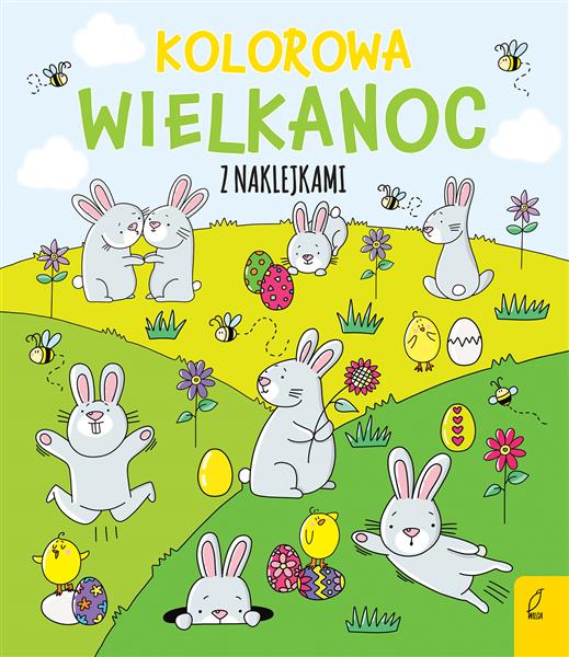 KOLOROWA WIELKANOC Z NAKLEJKAMI