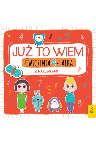 Ćwiczenia 4-latka z naklejkami już to wiem
