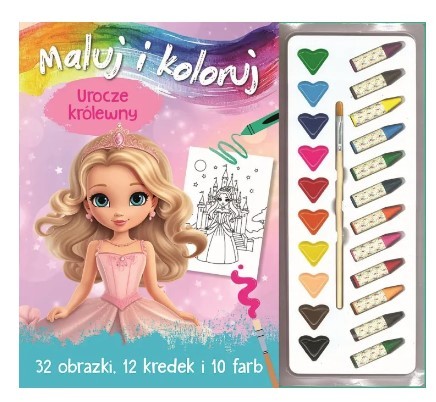MALUJ I KOLORUJ. UROCZE KRÓLEWNY