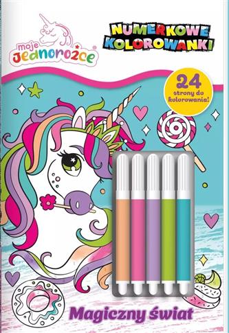 Moje Jednorożce. Numerkowe kolorowanki cz. 4 Magic