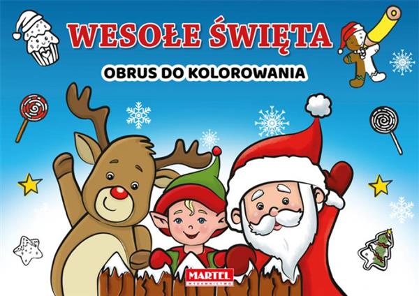 WESOŁE ŚWIĘTA - OBRUS DO KOLOROWANIAWESOŁE ŚWIĘTA