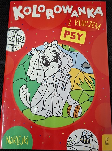 KOLOROWANKA Z KLUCZEM PSY