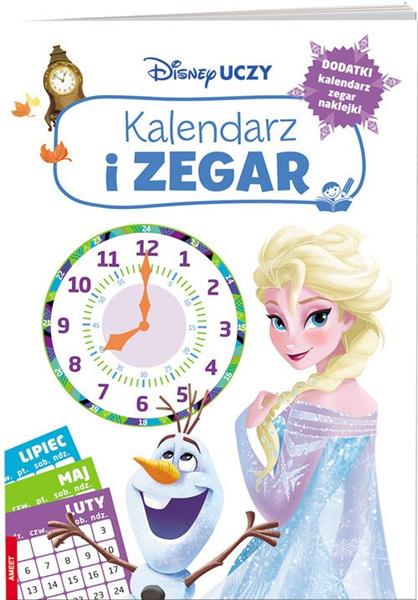 DISNEY UCZY. KRAINA LODU. KALENDARZ I ZEGAR