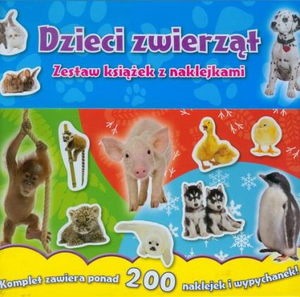 DZIECI ZWIERZĄT - ZESTAW KSIĄŻEK Z NAKLEJKAMI