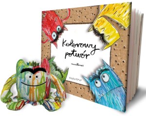 Książka Pop-up z maskotką. Kolorowy potwór