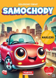 Samochody. Kolorowy świat. Kolorowanka z naklejkami