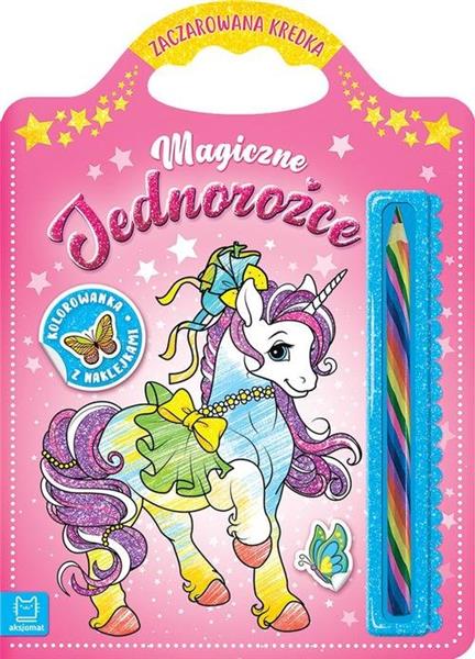 MAGICZNE JEDNOROŻCE KOLOROWANKA Z NAKLEJKAMI ZACZA