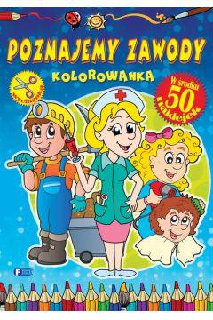 Poznajemy zawody kolorowanka