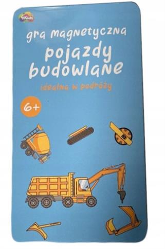 Podróżna Gra magnetyczna Pojazdy budowlane