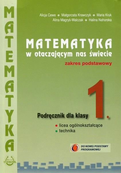 MATEMATYKA W OTACZAJĄCYM NAS ŚWIECIE. PODRĘCZNIK.